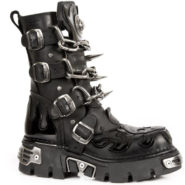 Newrock 727-S1 Metal & chains boots - Babashope - 10