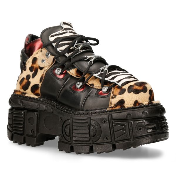 Newrock M-MET014-C1 Leopard & zebra schoen - Babashope - 8