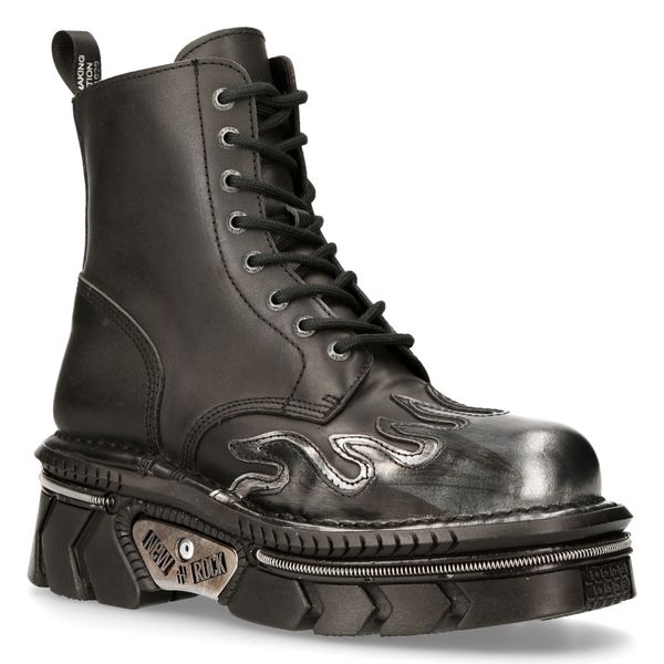 Newrock M-MILI134C-S1 Metallic flame Boots - Babashope - 9