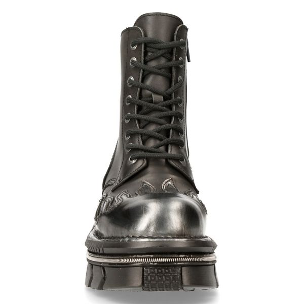 Newrock M-MILI134C-S1 Metallic flame Boots - Babashope - 9