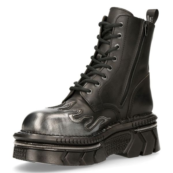 Newrock M-MILI134C-S1 Metallic flame Boots - Babashope - 9