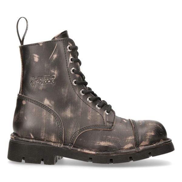 Newrock M.newmili083-S6 Vintage raspado military Boots - Babashope - 9