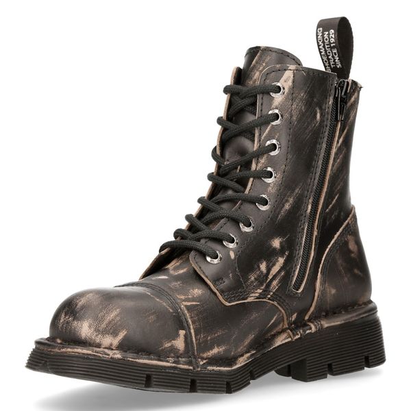 Newrock M.newmili083-S6 Vintage raspado military Boots - Babashope - 9