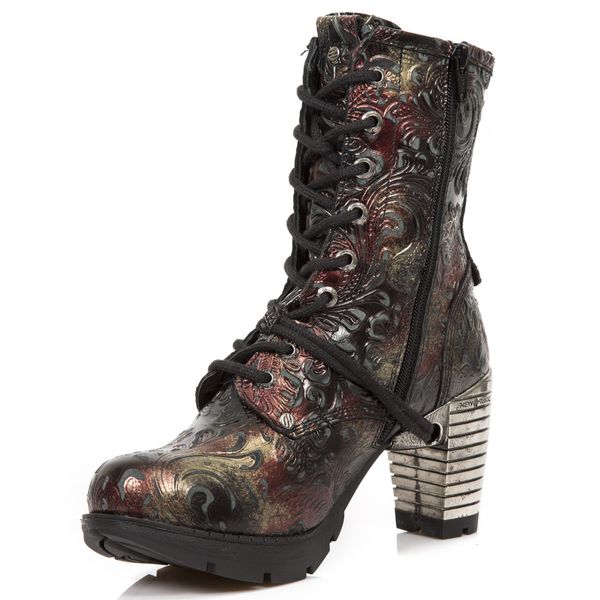 Newrock M.TR001-S23 Vintage flower dames laars - Babashope - 7