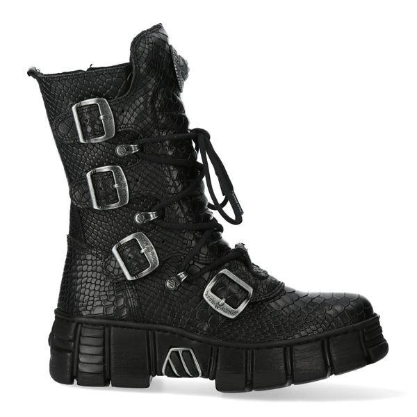 Newrock M-WALL028B-S2 Python snake boots - Babashope - 8