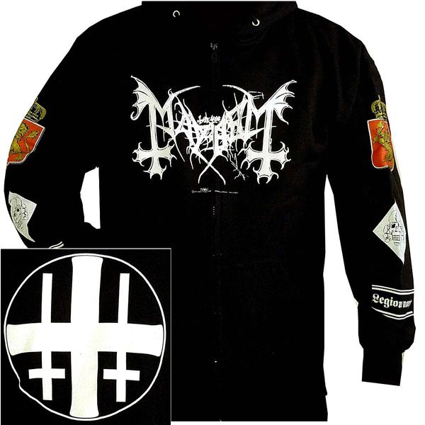 Mayhem legion norge sweater met rits en capuchon - Babashope - 3