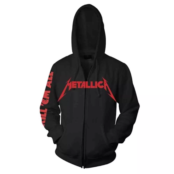 Metallica Kill em all Zip hooded sweater - Babashope - 2