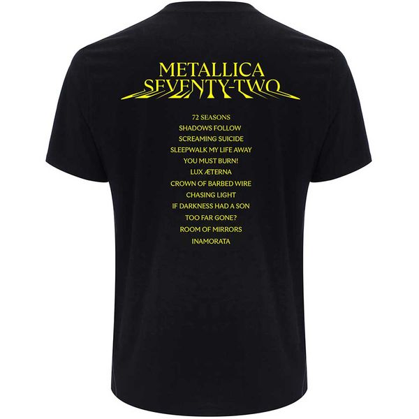 Metallica 72 seasons squared cover (backprint) T-shirt - Babashope - 2