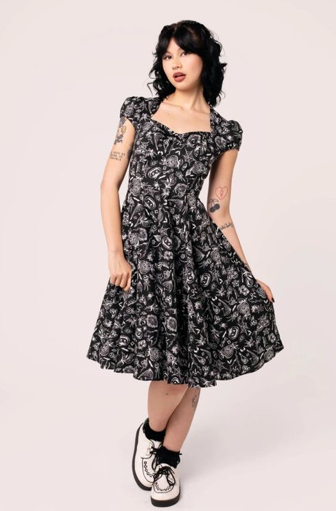 Hell bunny Mischief Midi 50's jurk - Babashope - 5