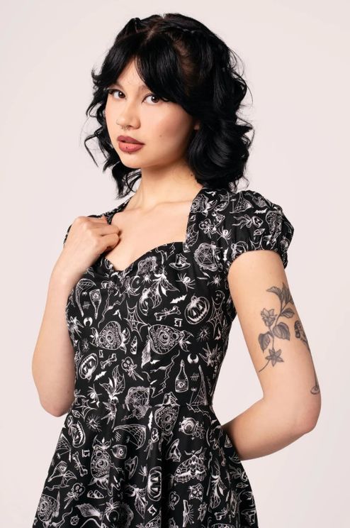 Hell bunny Mischief Midi 50's jurk - Babashope - 5