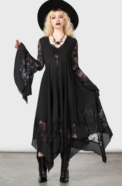 Misty night goth jurk - Babashope - 7