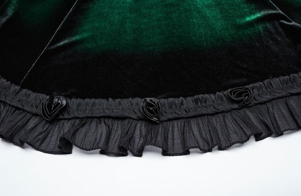 Green goth gradient dress - Babashope - 11