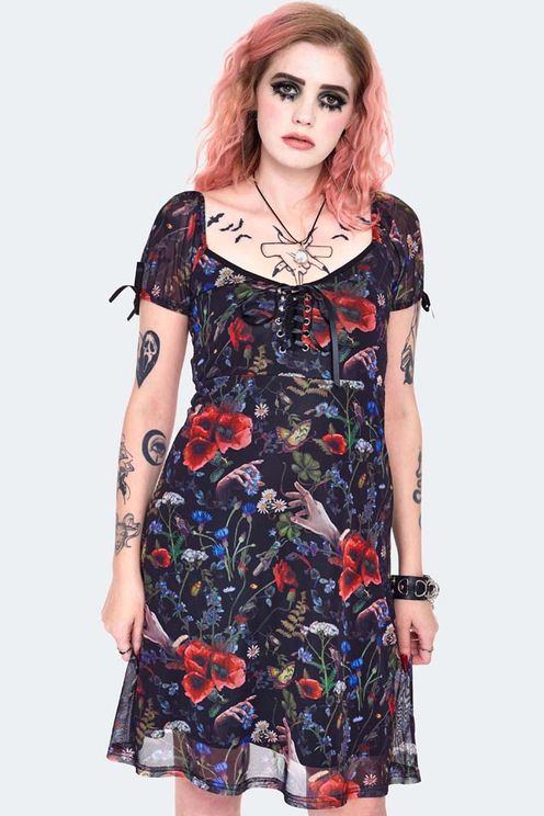 Jawbreaker Night meadow mini dress - Babashope - 5