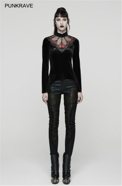 Red goth demon hand top - Babashope - 9