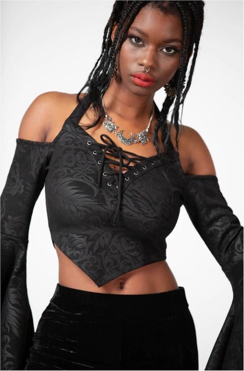 Periwinkle crop top - Babashope - 5