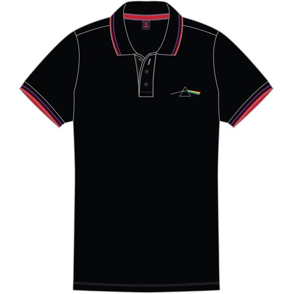 Pink floyd unisex polo shirt Dark side of the moon prism - Babashope - 3
