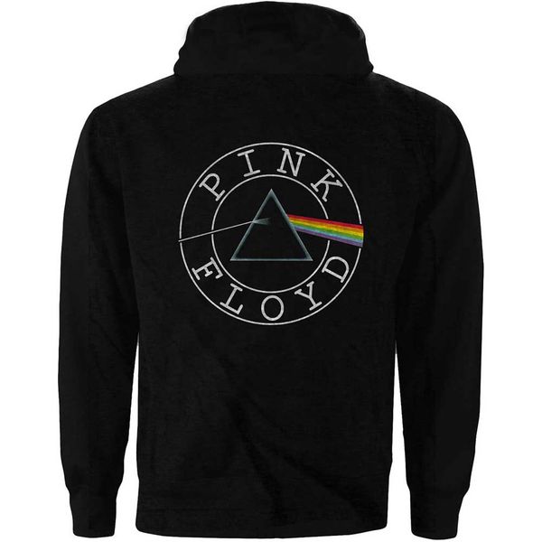 Pink floyd Circle logo Zip hooded hoodie - Babashope - 3