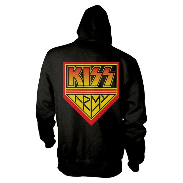 Kiss hooded sweater met rits Kiss army logo - Babashope - 3