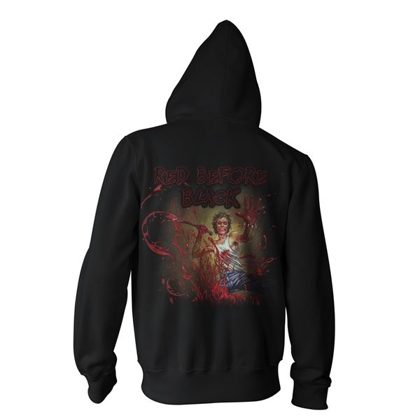 Cannibal corpse red before black hooded sweater met rits - Babashope - 3