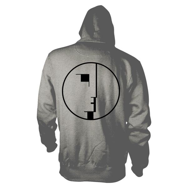 Bauhaus Logo Sweater met rits en capuchon (grey) - Babashope - 3