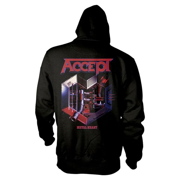 Accept Metal heart 1 Sweater met capuchon & rits - Babashope - 3