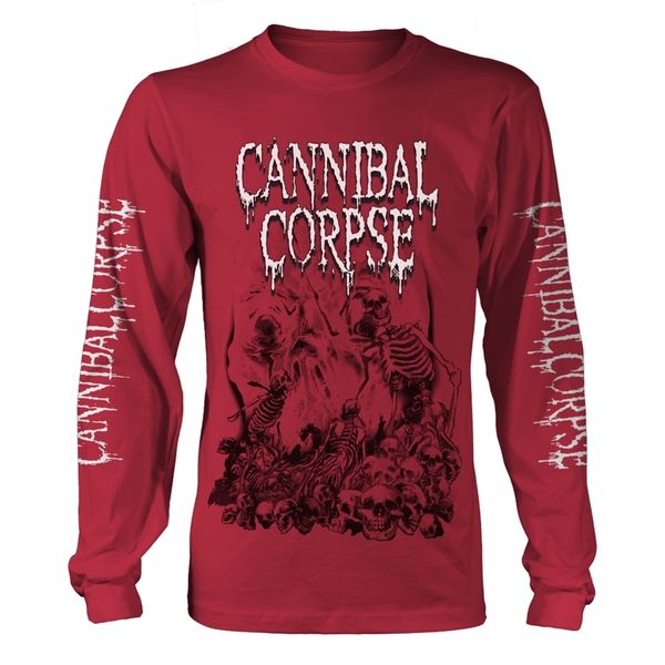 Cannibal Corpse Skulls (red) Longsleeve t-shirt - Babashope - 3