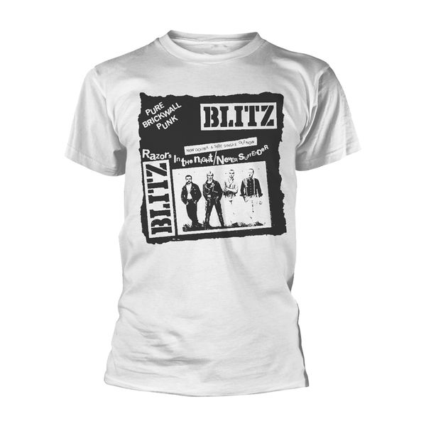 Blitz pure brick wall T-shirt (white) - Babashope - 2