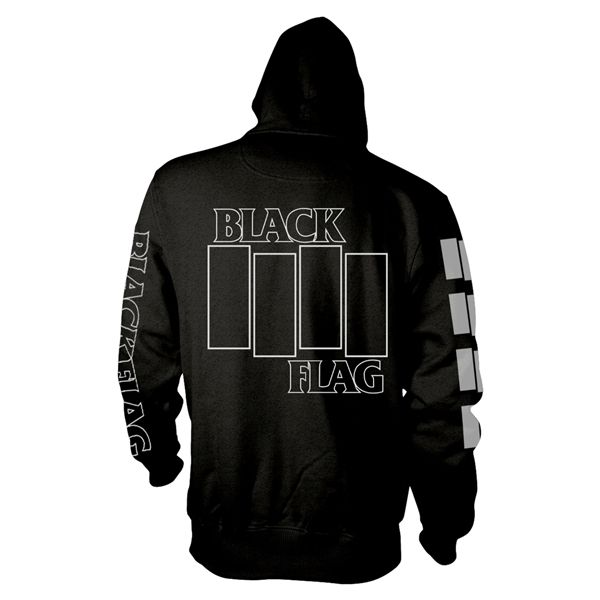 Black flag Logo Hooded sweater met rits - Babashope - 2