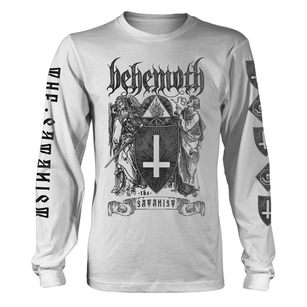 Behemoth The Satanist Longsleeved T-shirt (white) - Babashope - 2