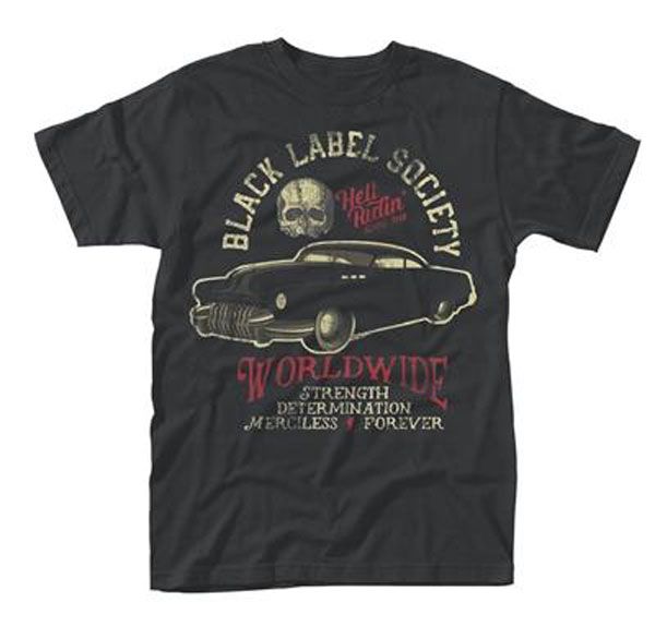 HELL RIDING HOT ROD  by BLACK LABEL SOCIETY  T-Shirt, Front & Back Print - Babashope - 3