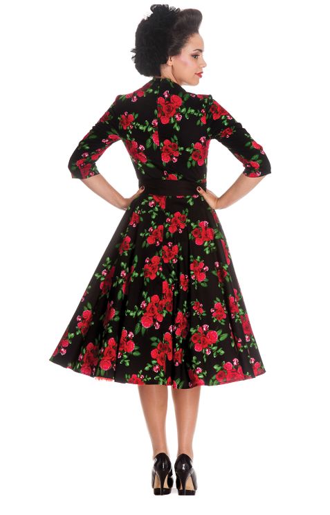 Eternity 50s Dress Blk/Red - Hellbunny - Babashope - 4