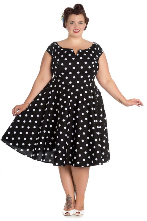 Hellbunny Nicky Fifties Dress Polkadot - Babashope - 7