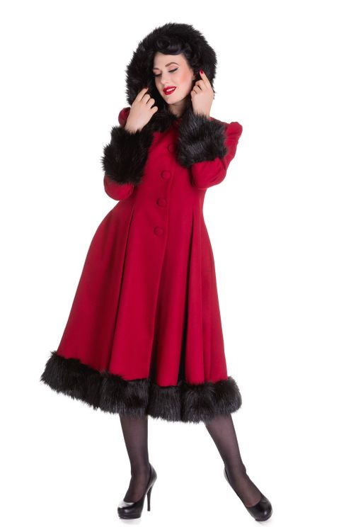 Elvira coat Burgundy-rood - Babashope - 3