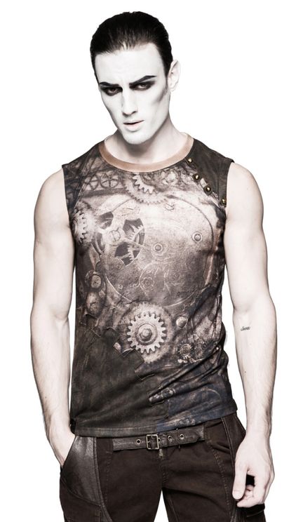 Time will tell Sleeveless steampunk shirt - Babashope - 6