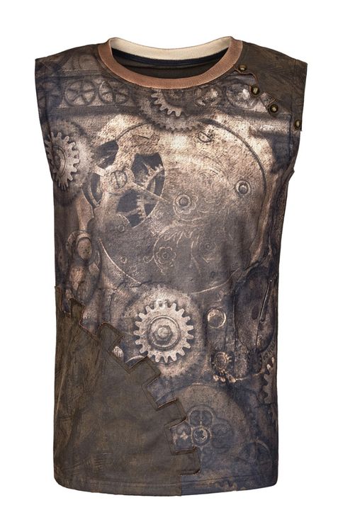 Time will tell Sleeveless steampunk shirt - Babashope - 6