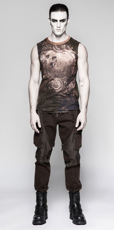 Time will tell Sleeveless steampunk shirt - Babashope - 6