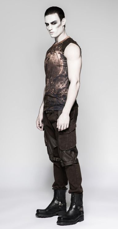 Time will tell Sleeveless steampunk shirt - Babashope - 6