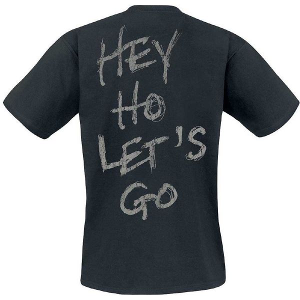 Ramones Seal ( Hey Ho scratch back print) T-shirt - Babashope - 3