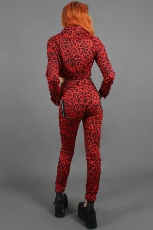 Red Leopard Print Jacket - Babashope - 6