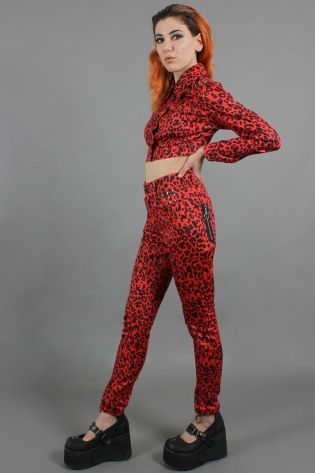 Red Leopard Print Jacket - Babashope - 6