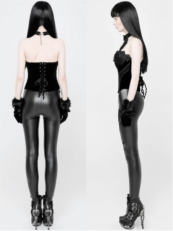 Red Soiree Goth legging (red) - Babashope - 10