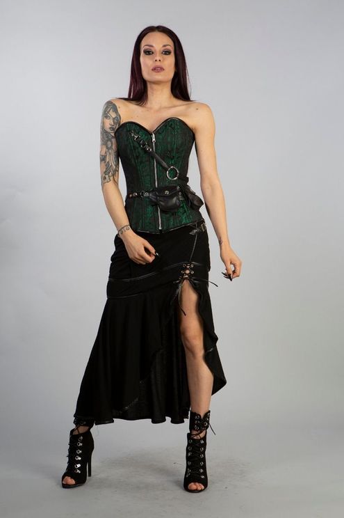 Reversible zip corset groen - Babashope - 5