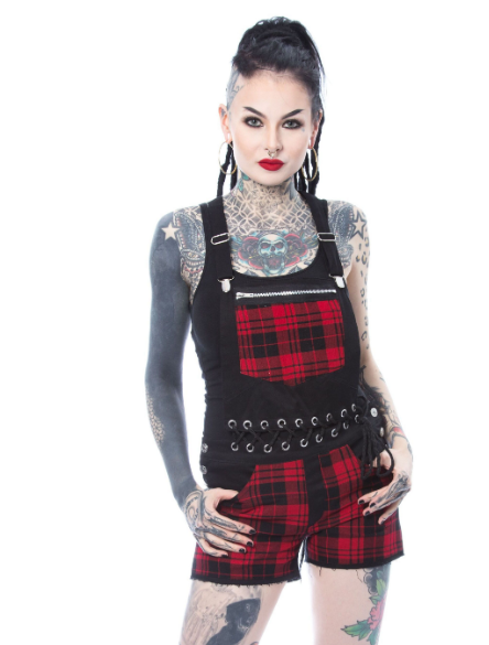 Heartless Sasha Dungarees black - Babashope - 2