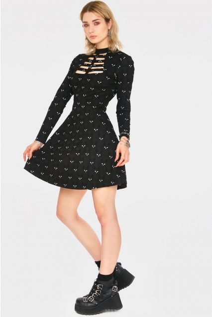 Salem Grumpy Cat Cut Out Dress - Babashope - 5
