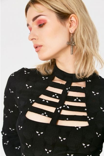 Salem Grumpy Cat Cut Out Dress - Babashope - 5