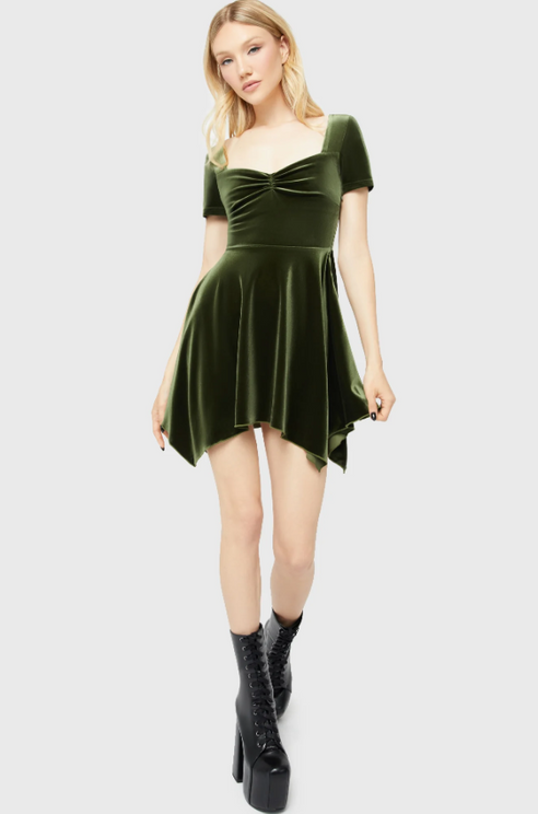 Killstar Auralift jurk (groen) - Babashope - 7