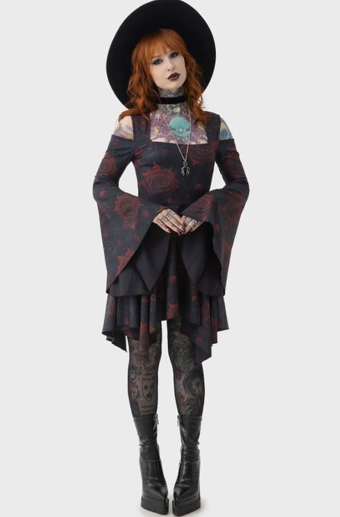 Killstar Blood rose  mini jurk - Babashope - 6