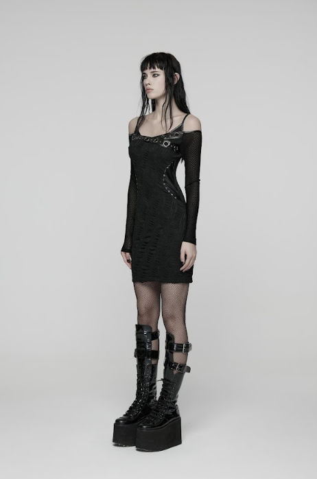 Punk slimfit bodycon dress - Babashope - 5