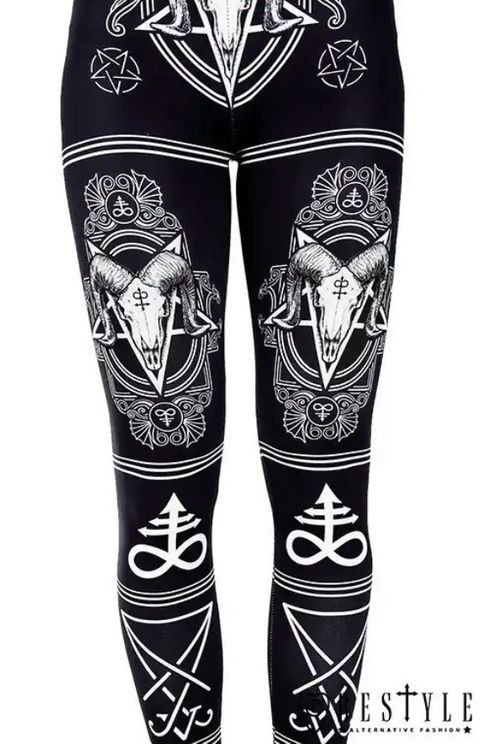 Restyle satanic leggings - Babashope - 5
