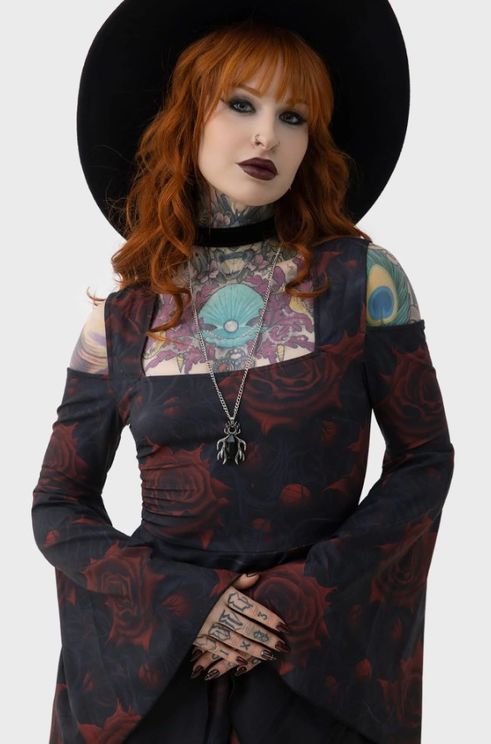 Killstar Blood rose  mini jurk - Babashope - 6